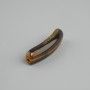 Koralik-wstawka z tygrysiego oka, wygięta łącznik z otworami 36×10×6 mm+