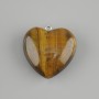 Wisiorek «Serce» z tygrysiego oka 30×30 mm+