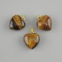 Wisiorek Serce Tygrysiego oka 15×15×23 mm+