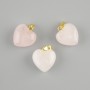 Wisiorek Serce z różowego kwarcu 15×15×23 mm+