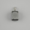 Wisiorek Totem z hematytu, klocek 14×11×11 mm ±, długość 23 mm ±, różne rozmiary