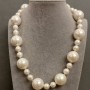 Naszyjnik z pereł Mallorca, długość 49 cm +/- z zapięciem
