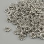 Koralik-wkładka kolor metalu: srebro, średnica 6 mm, otwór 2,5 mm ±, opakowanie 20 g (~170 szt.)