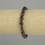 Bransoletka z granatu fasetowanego, średnica 10-11×7-7 mm, 5 mm ±, długość 18 cm ± elastyczna