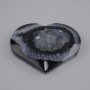 Pamiątka Serce z agatu z geodą 85×73×12 mm ± (różne rozmiary) (za 100 g.)