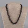 Naszyjnik z drobin granatu, średnica 9-12×2-3 mm, długość 45 cm ± z zapięciem