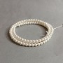Bransoletka perły Majorka na drucie memory, długość 18cm+