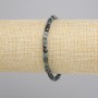 Bransoletka Turmalin Indygolit fasetowana kostka, średnica 4x4mm+-, długość 18cm+- stretch