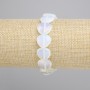 Bransoletka Kamień Księżycowy Opalit serce, średnica 14mm+-, długość 18cm+- stretch