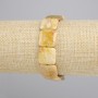 Bransoletka skamieniały Koral kwadrat, średnica 15mm+-, długość 18cm+- stretch