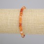 Bransoletka Karneol fasetowana kostka, średnica 5x5mm+-, długość 18cm+- stretch