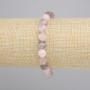 Bransoletka z kwarcu malinowego, fasetowane kuleczki 8×7 mm+-, długość 18 cm+- elastyczna