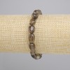 Bransoletka z topazu dymnego, fasetowany koralik, średnica 9-12×7, 5-8, 5 mm±, długość 18 cm±, elastyczna