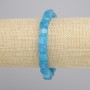 Bransoletka Akwamaryn kostka, średnica 7-8mm+-, długość 18cm+- stretch