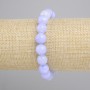 Bransoletka Agat fasetowana kulka, średnica 10mm+-, długość 18cm+- stretch
