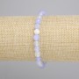 Bransoletka Agat fasetowana kulka, średnica 6mm+-, długość 18cm+- stretch