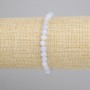Bransoletka Agat fasetowana kulka, średnica 5mm+-, długość 18cm+- stretch