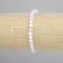 Bransoletka Agat fasetowana kulka, średnica 5mm+-, długość 18cm+- stretch