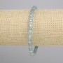 Bransoletka Jadeit walec, średnica 5x5mm+- koralik 3mm+-, długość 18cm+- stretch
