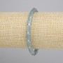 Bransoletka Jadeit walec, średnica 8x5mm+- koralik 3mm+-, długość 18cm+- stretch