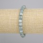 Bransoletka Jadeit fasetowana kostka, średnica 7x7mm+-, długość 18cm+- stretch