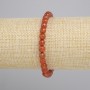 Bransoletka Karneol fasetowana kulka, średnica 6mm+-, długość 18cm+- stretch