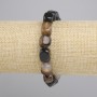 Bransoletka Agat sztabka, średnica 12x8,5-9mm+-, długość 18cm+- stretch