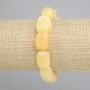 Bransoletka żółty Agat sztabka, średnica 14-17x11-12,5mm+-, długość 18cm+- stretch