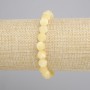 Bransoletka żółty Agat wielościan, średnica 8x8mm+-, długość 18cm+- stretch