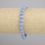 Bransoletka błękitna Lawa Wulkaniczna walec, średnica 6x6mm+-, długość 18cm+- stretch