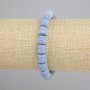 Bransoletka błękitna Lawa Wulkaniczna walec, średnica 8x8mm+-, długość 18cm+- stretch
