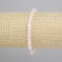 Bransoletka z różowego kwarcu fasetowane kostki, średnica 4 mm ±, długość 18 cm ±, elastyczna