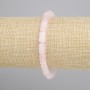 Bransoletka Kwarc różowy walec, średnica 10x6mm+-, długość 18cm+- stretch