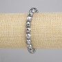 Bransoletka Teraherc wielościany, średnica 8x7mm+-, długość 18cm+- elastyczna