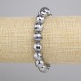 Bransoletka Teraherc fasetowana kulka, średnica 10mm+-, długość 18cm+- elastyczna