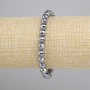 Bransoletka Teraherc fasetowana kulka, średnica 6mm+-, długość 18cm+- elastyczna