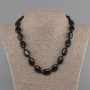 Naszyjnik Agat owal 18x13mm+-, długość 45cm+- z zapięciem