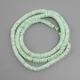 Koraliki nieobrobione z muszli Skafarka, rondel, średnica około 6 x 1,5-3 mm, długość około 61 cm, na żyłce jubilerskiej