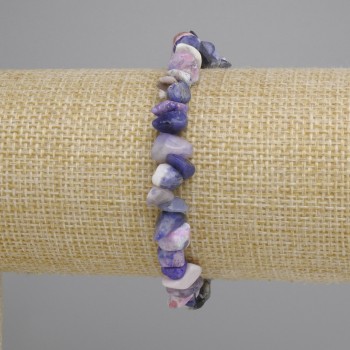 Bransoletka z sodalitu (drobinki syntetyczne), średnica 7–10×2–6 mm, długość 18 cm ± elastyczna