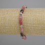 Bransoletka z rodonitu fasetowanego, średnica 7-13×6-7, 5 mm ±, długość 18 cm ±, elastyczna