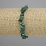 Bransoletka z malachitu na elastycznej gumce, kawałki 5–8 mm, 5×1–3 mm ±, długość 18 cm ±