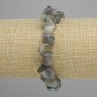 Bransoletka z labradorytu – odłamki, średnica 9–16×3–9 mm ±, długość 18 cm ±, na elastycznej bazie