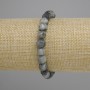 Bransoletka z sokolego oka — fasetowane kostki, średnica 7–8 mm, długość około 18 cm, na elastycznej gumce