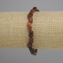 Bransoletka z granatu hessonitu fasetowana, średnica 7-10×5-6 mm, 5 mm ±, długość 18 cm ±, elastyczna