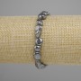 Bransoletka hematitu gładko wypolerowana, średnica 6-10×7-7 mm, 5 mm ±, długość 18 cm ±, elastyczna