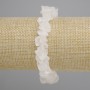 Bransoletka z górskiego kryształu, nieobrobione kamienie, średnica 8–14×5–7 mm, długość 18 cm +/- elastyczna
