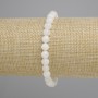 Bransoletka z adularu, gładkie kulki, średnica 6 mm ±, długość 18 cm ±, elastyczna