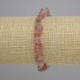 Bransoletka z kwarcu truskawkowego – drobinki, średnica 5–11×4–7 mm ±, długość 18 cm ± elastyczna