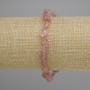Bransoletka z kwarcu malinowego – kuleczki szlifowane, średnica 6–10 mm, 5×6–7 mm, 5 mm ±, długość 18 cm ±, elastyczna