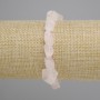 Bransoletka z różowego kwarcu, nieoszlifowane kamienie, średnica 7–11×7–11 mm, długość 18 cm, na elastycznej gumce
